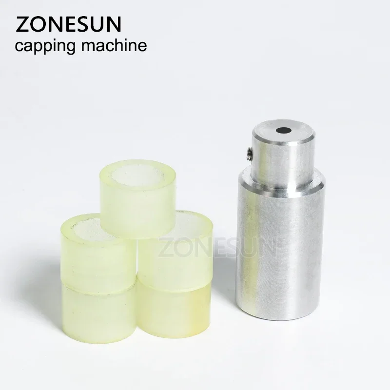 ZONESUN-máquina taponadora de mezcla opcional, eléctrica portátil con anillo de seguridad, desinfectante de Alcohol, taponadora de botellas,