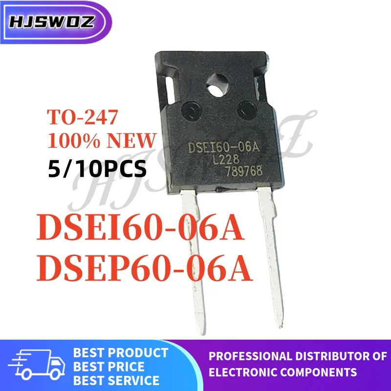 5PCS-10PCS Brand New DSEI60-06A DSEI60-06 DSE160-06A DSEP60-06A TO-247 60A 600V High power In Stock