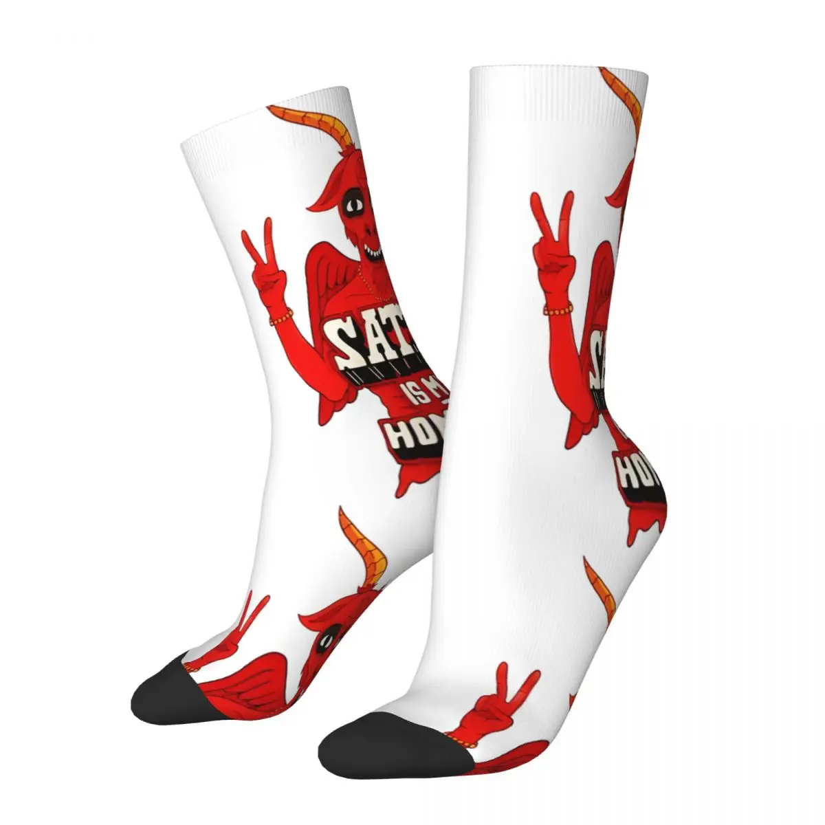 Satan Is My Homeboy Satan Socks Male Mens Women Spring Stockings Hip Hop