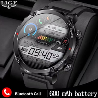 LIGE 2023 Smart Watch Men 1.6 Inch Full Touch Bracelet Fitness Tracker Sports Watches Bluetooth Call Smart Clock Men Smartwatch