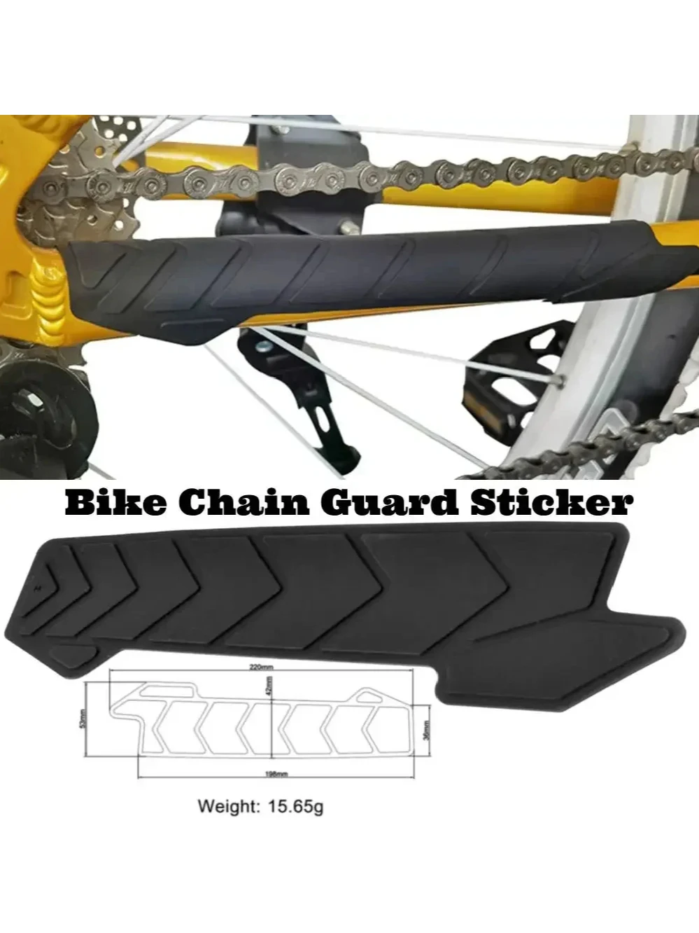 AliExpress Silicone Bike Chain Sticker Bicycle Frame Protector Chain Guard Sticker Frame Guard Scratch Resistant Protector MTB Accessories