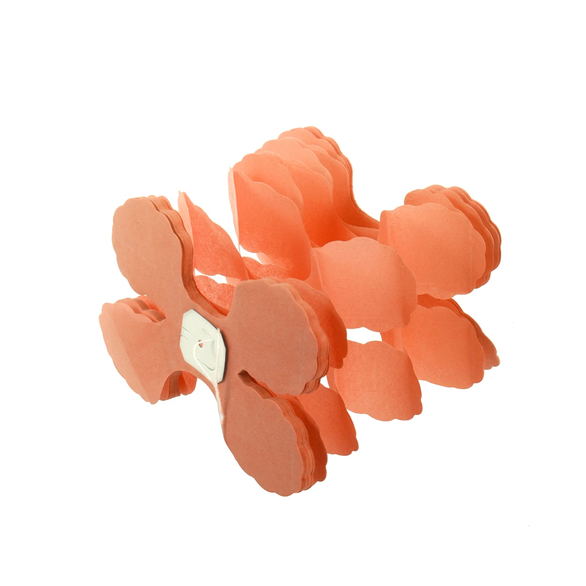 

10Pcs Hanging Garland Four Leaf Clover Tissue Paper Decorations Reusable Party Streamers For Weddings Birthdays Orange