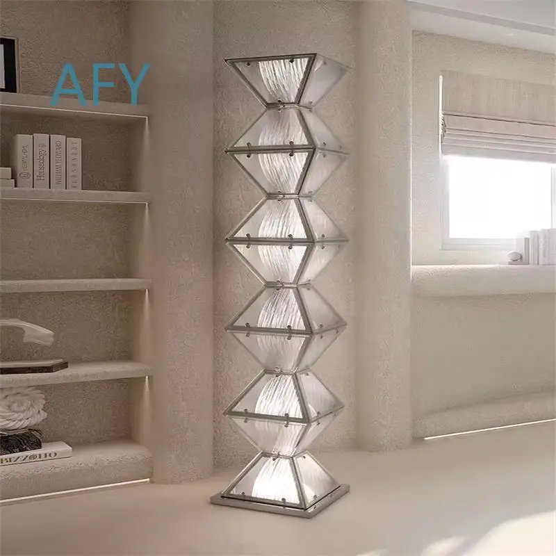 Nordic Modern Art Living Room Sofa for High-End Showroom Creative Designer Floor Lamp with Ambient Light Effect