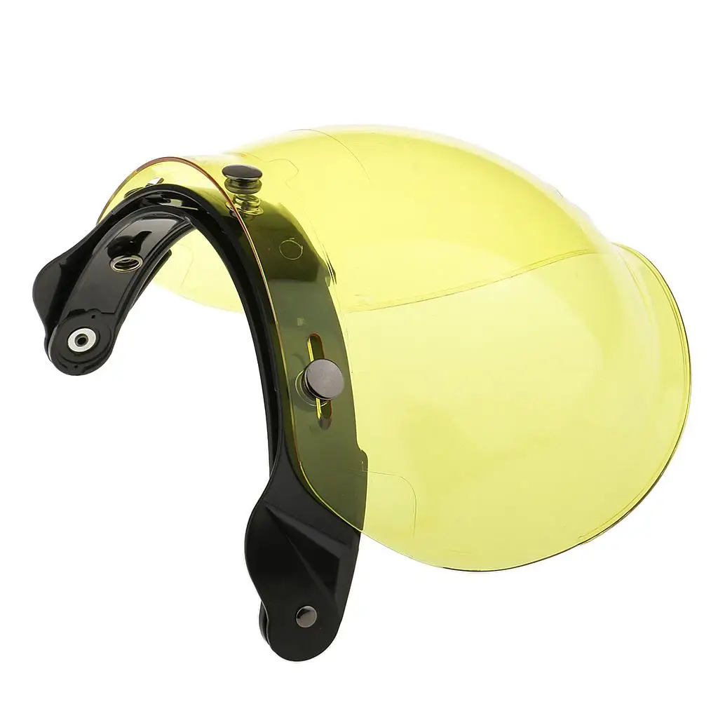 Adjustable 3 Snap Motorcycle Helmet Visor Anti-scratch Lens for Harley Open Face Half Helmet Riding
