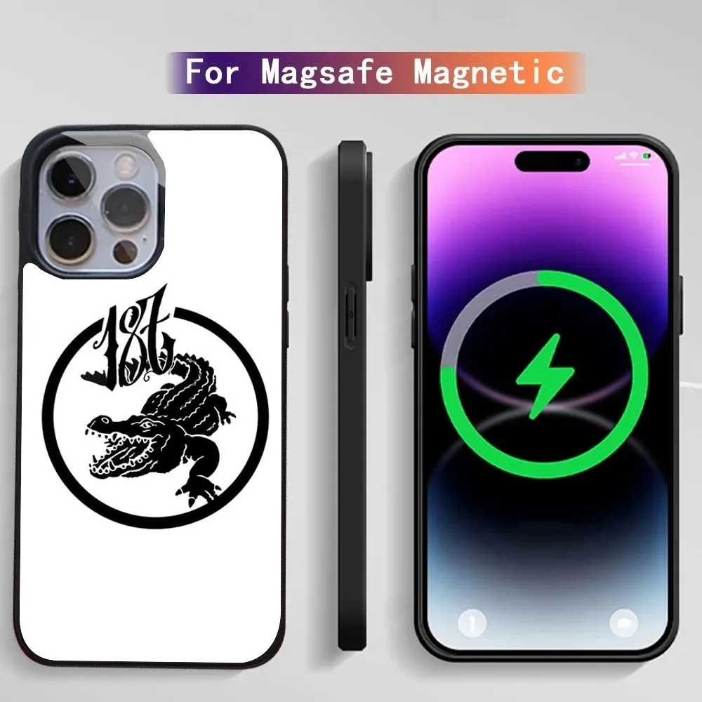 187 Strassenbande - Krokodil Phone Case IPhone 15 14 13 Pro Max 11 12 Mini Alex Mirror Magsafe Wireless Charging Cover