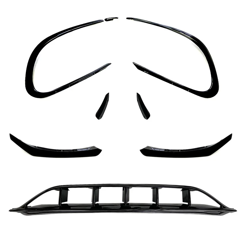 

Suitable for Mercedes-Benz CLA-class C117 CLA200 220 2016-2019 Front Bar Surrounded by Front Lip Air Knife Modification