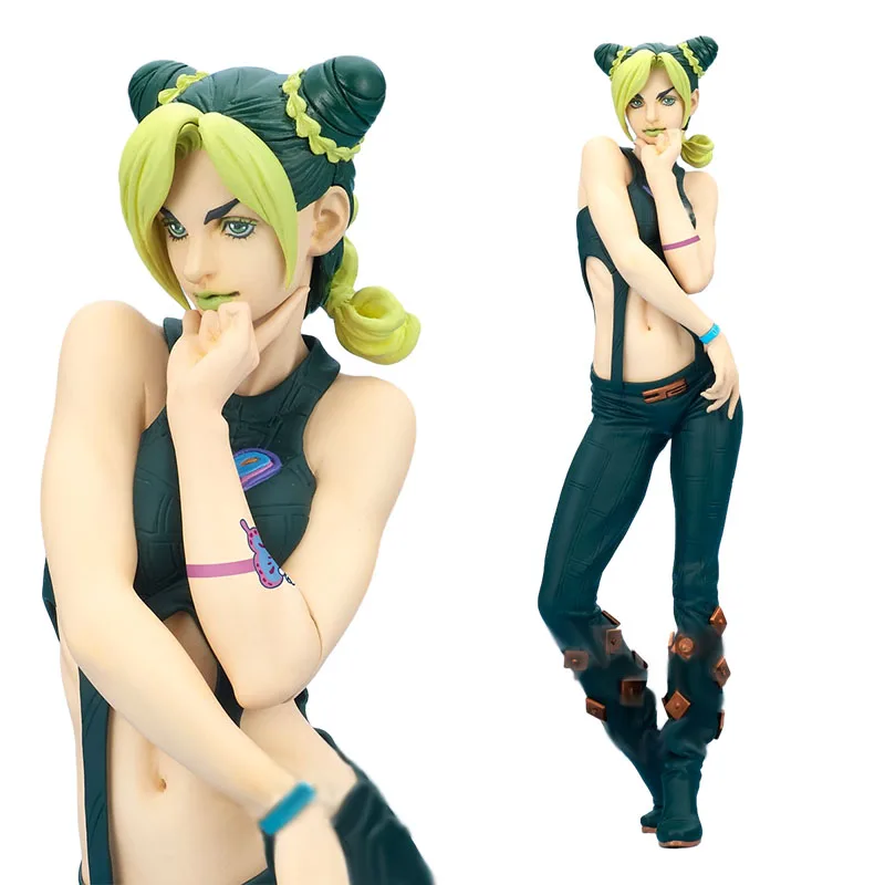 17CM Jolyne Cujoh Anime Figure JoJo's Bizarre Adventure Kujo Jotaro PVC Boxed Adult Collectible Series Tabletop Decoration Gift