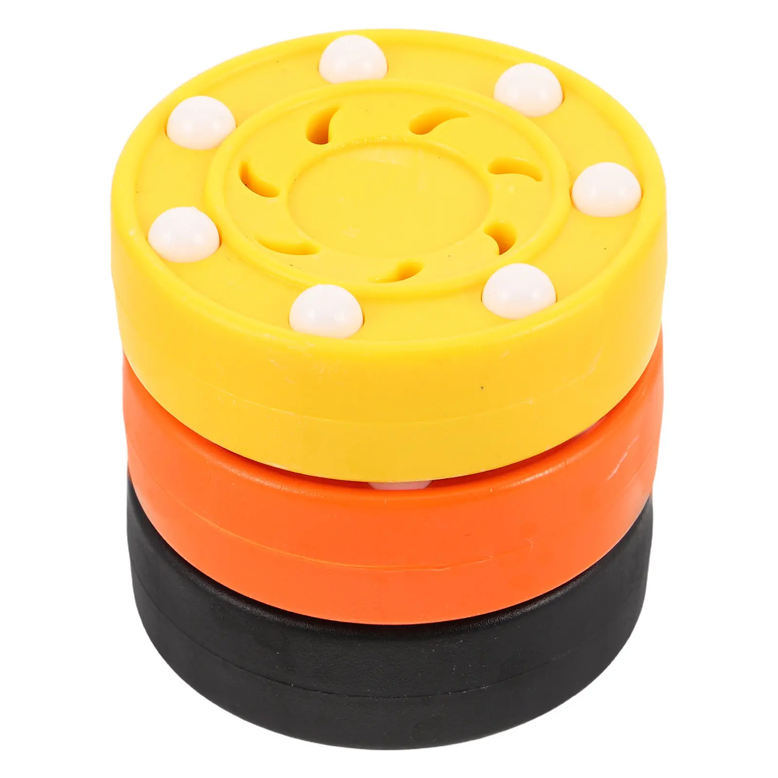 

Набор из 3 шайб для уличного хоккея: реалистичный вес, для тренировок на улице и роликовых коньках, плавное скольжение по различным поверхностям