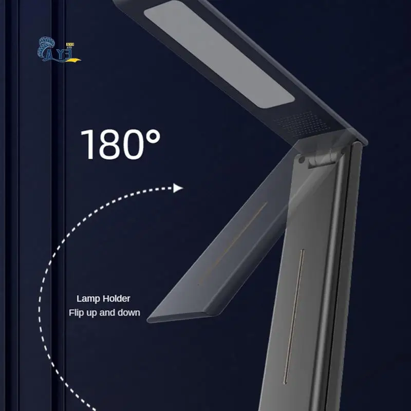 AY03-LED Folding Desk Lamp Charging Touch Control Dimmable Desktop Eye Protection Reading Study Office Bedroom Bedside Lamp