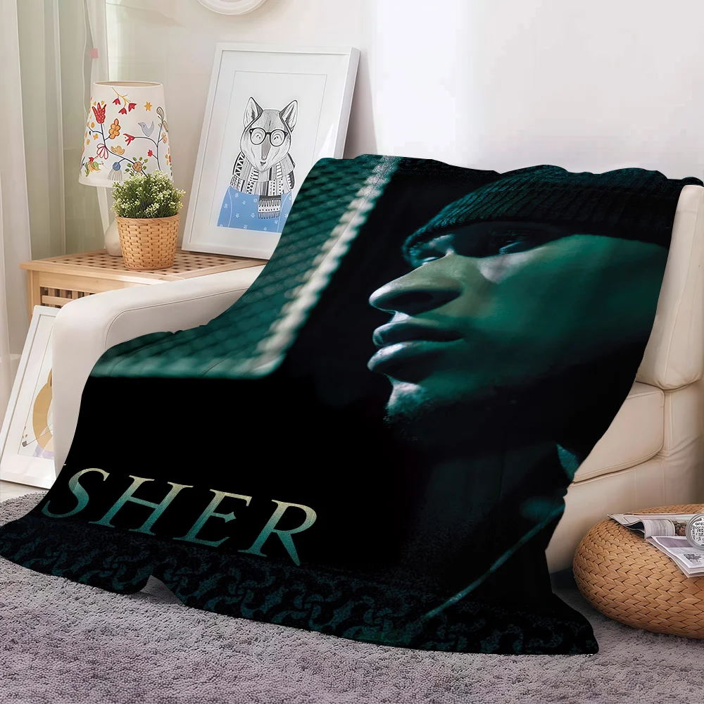 Pop Singer Usher Confessions Blanket Warm And Soft Suitable For Bedroom Living Room Sofa Bed Office Travel Camping
