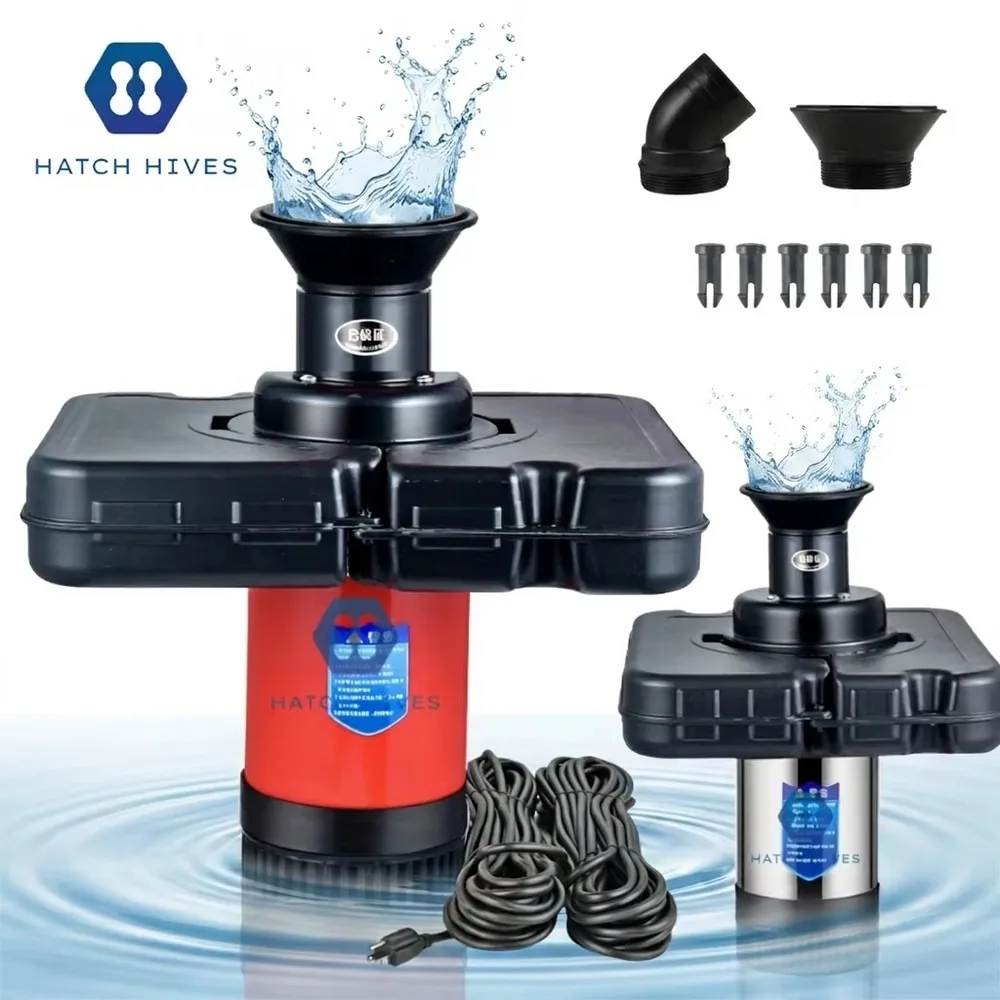 Aquaculture Pond Aerator 220V 550W Lake Floating Fountain Oxygenator for Outdoor Fish Farm Pond Lake Water Circulation