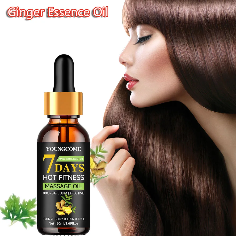 

Ginger Hair Care Oil Hair Roots Scalp Treatment Improve Androgenetic Alopecia Scalp Treatment Serum Strengthen All Types 1/5pcs