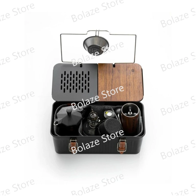 

Lunch Box Special Accessories Thailand Teak Table Board Outdoor Camping Pour-over Coffee