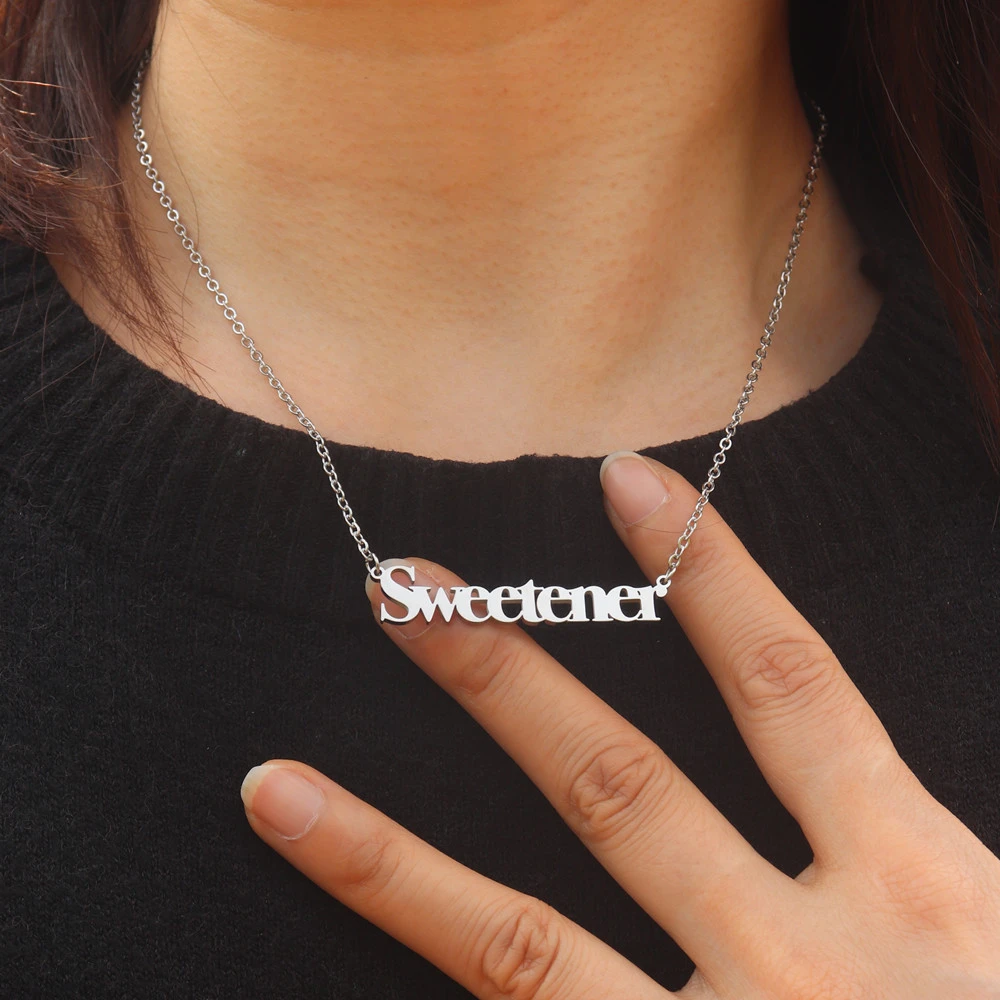 My Everything Necklace Music Album Positions Sweetener Singer Ariana Fan Gifts Jewelry Stainless Steel CHRISTMAS KISSES Choker