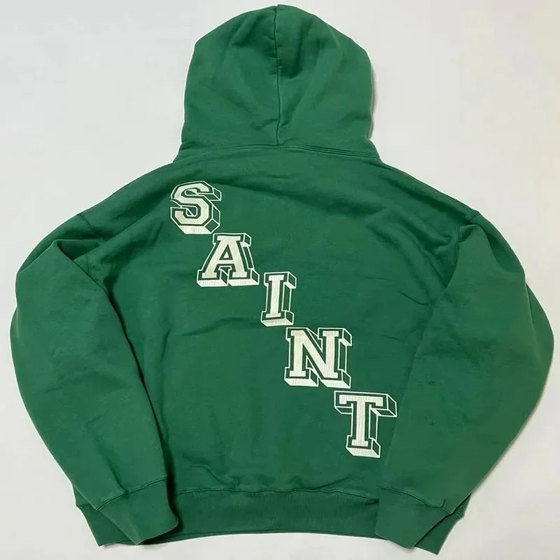 ياو موضة سانت أوف مايكل 24ss القطن خمر البلوز بلايز الرجال كبيرة الحجم عادية مقنع الشارع الشهير البلوز هوديس للرجال