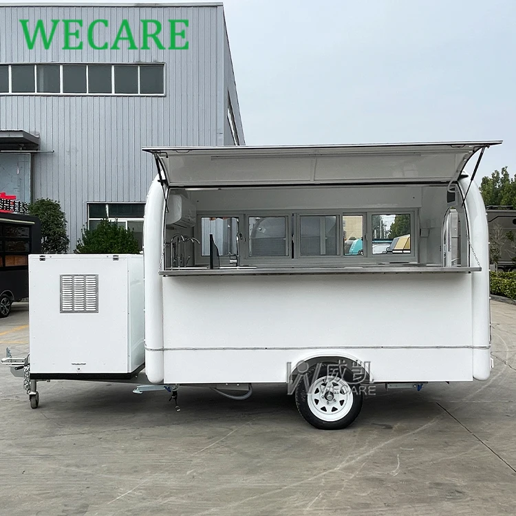 

Wecare 300*210*210cm Mobile bar Foodtruck Food Van Trailer Hot Dog Cart Mini Ice Cream Truck Catering Food Trailer