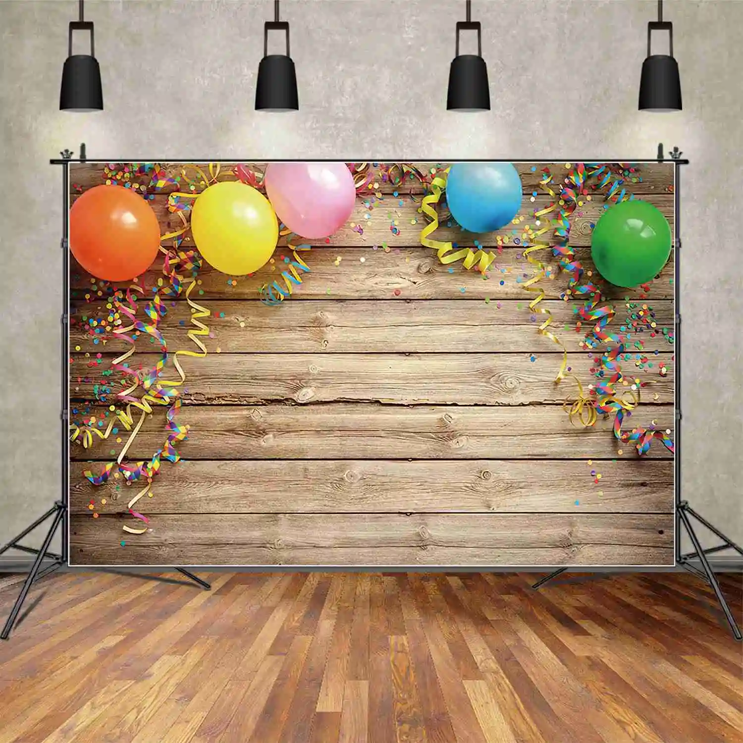 MOON.QG Wooden Planks Photography Backdrops Celebration Party Decoration Photocall Backdrops Photo Studio Photobooth Supplies