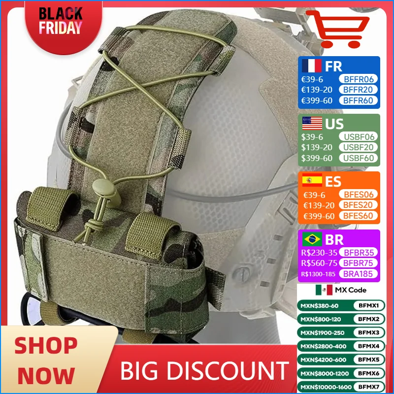 Bolsa de batería para casco táctico MK1, bolsa de contrapeso, paquete de batería NVG, bolsa de peso de equilibrio, accesorios para cascos