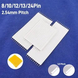 1.0 2.54 MM FPC FFC Flexstrip Cable Jumper 8 10 12 13 24 Pin JSN-2.54 Solder PCB Through Hole Nomex Insulator 24 AWG 3.0A