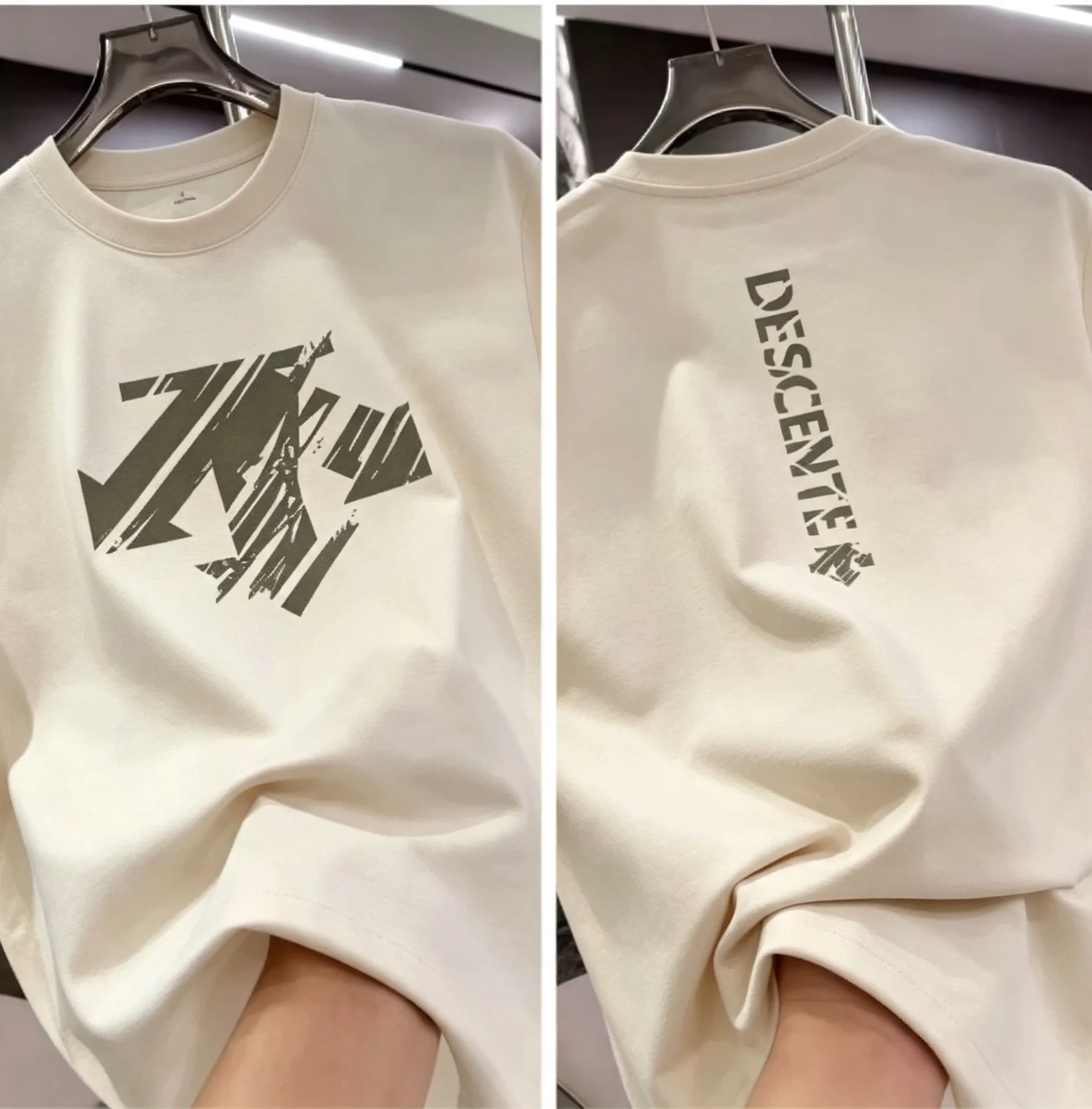 2026 Sommer 100% Baumwolle Herren Rundhals-T-Shirt mit Aufdruck, Modische Streetwear, Lässige Vielseitige Kurzarm-Shirts, Alltagstop für Männer – Detail 12