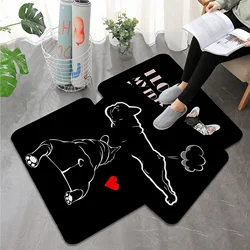 French Bulldog Floor Mat Bath Mat Nordic Style Home Doormat Bathroom-Toilet Mats Bedroom Welcome Doormat