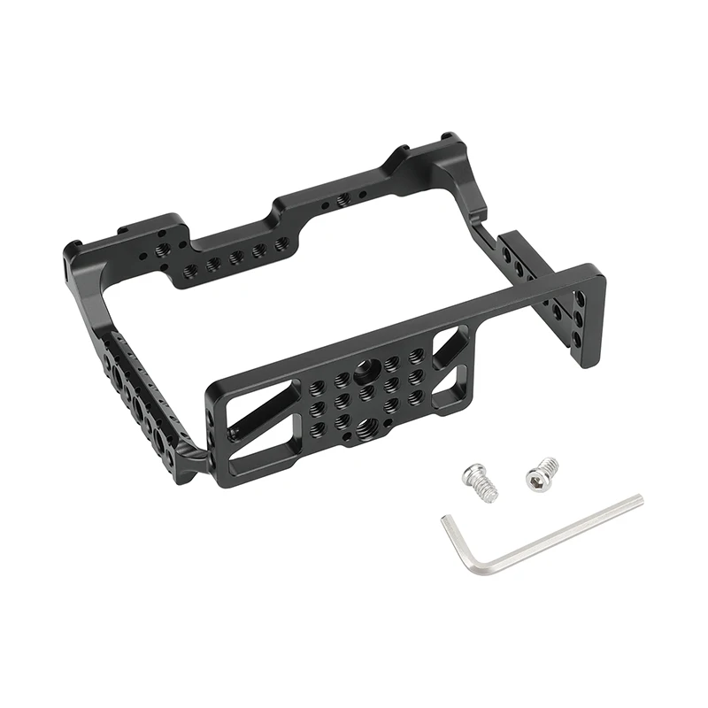 Gabbia per fotocamera completa in alluminio CAMVATE per Panasonic Lumix GH6 con 3 supporti per scarpe fredde e fori filettati da 1/4 "3/8" fr maniglia luce a LED