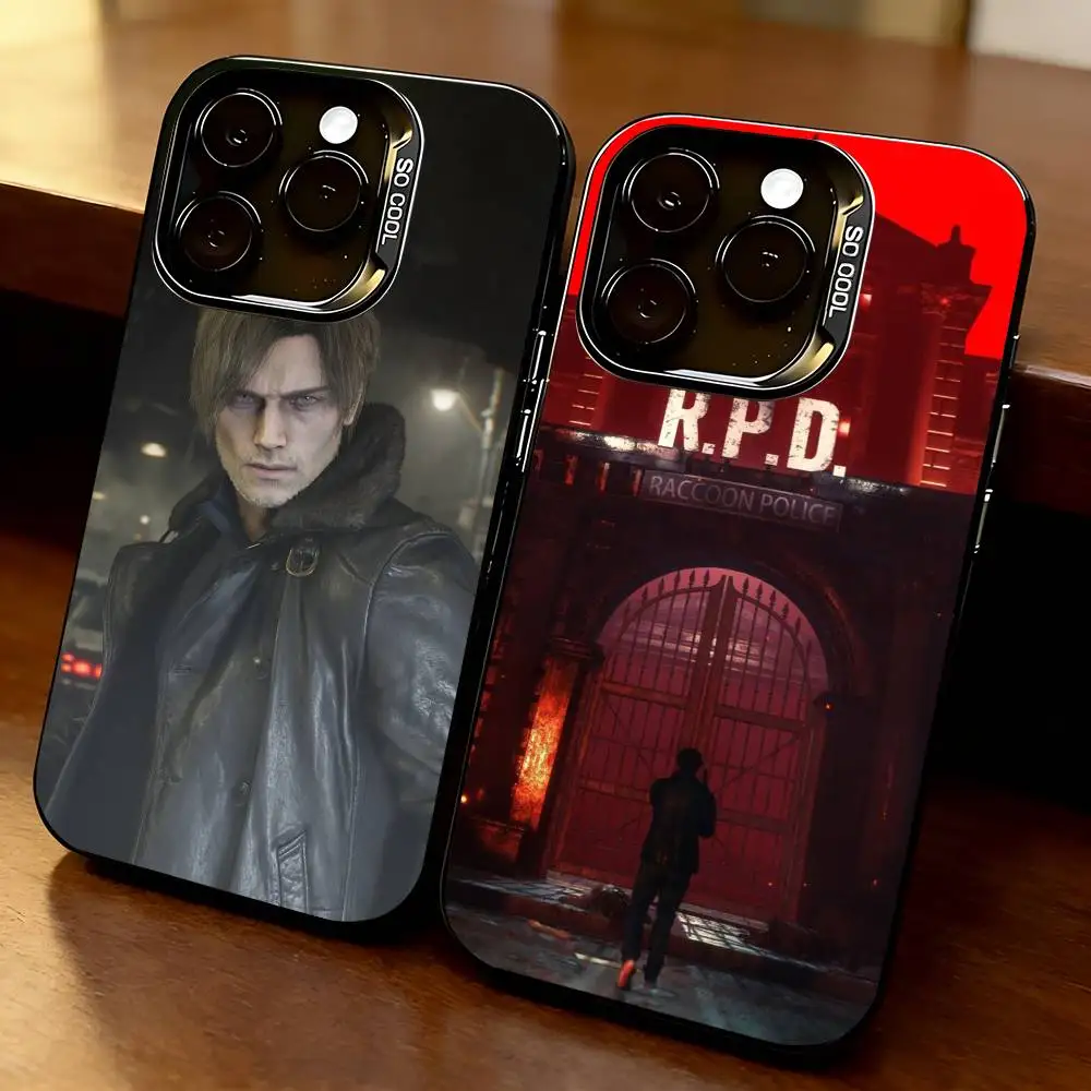 Resident Evils Hot Phone Case For iPhone 17,16,15,14,13,12,11 Plus,Pro Max,XS,Colorful Silver Black Cover