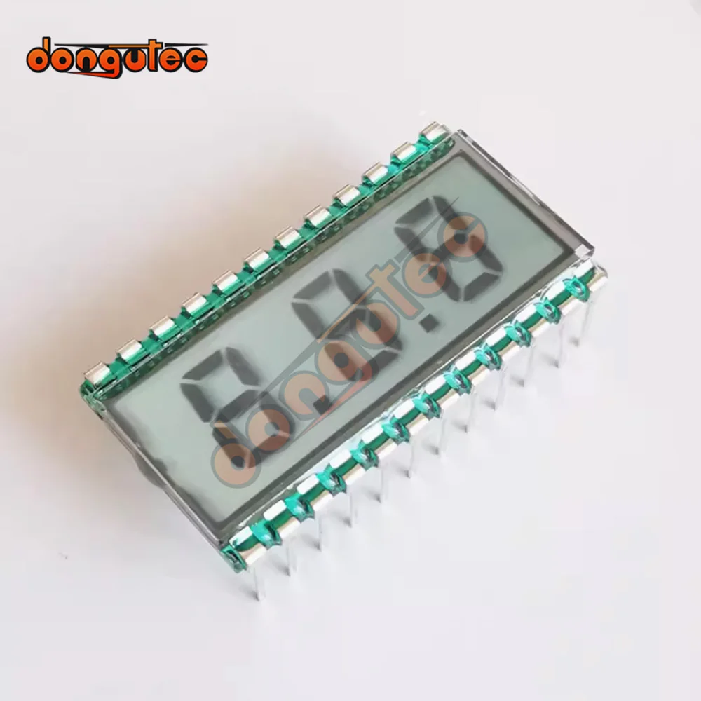 24PIN TN Positive 3-Digits Segment LCD Panel without Backlight 3V