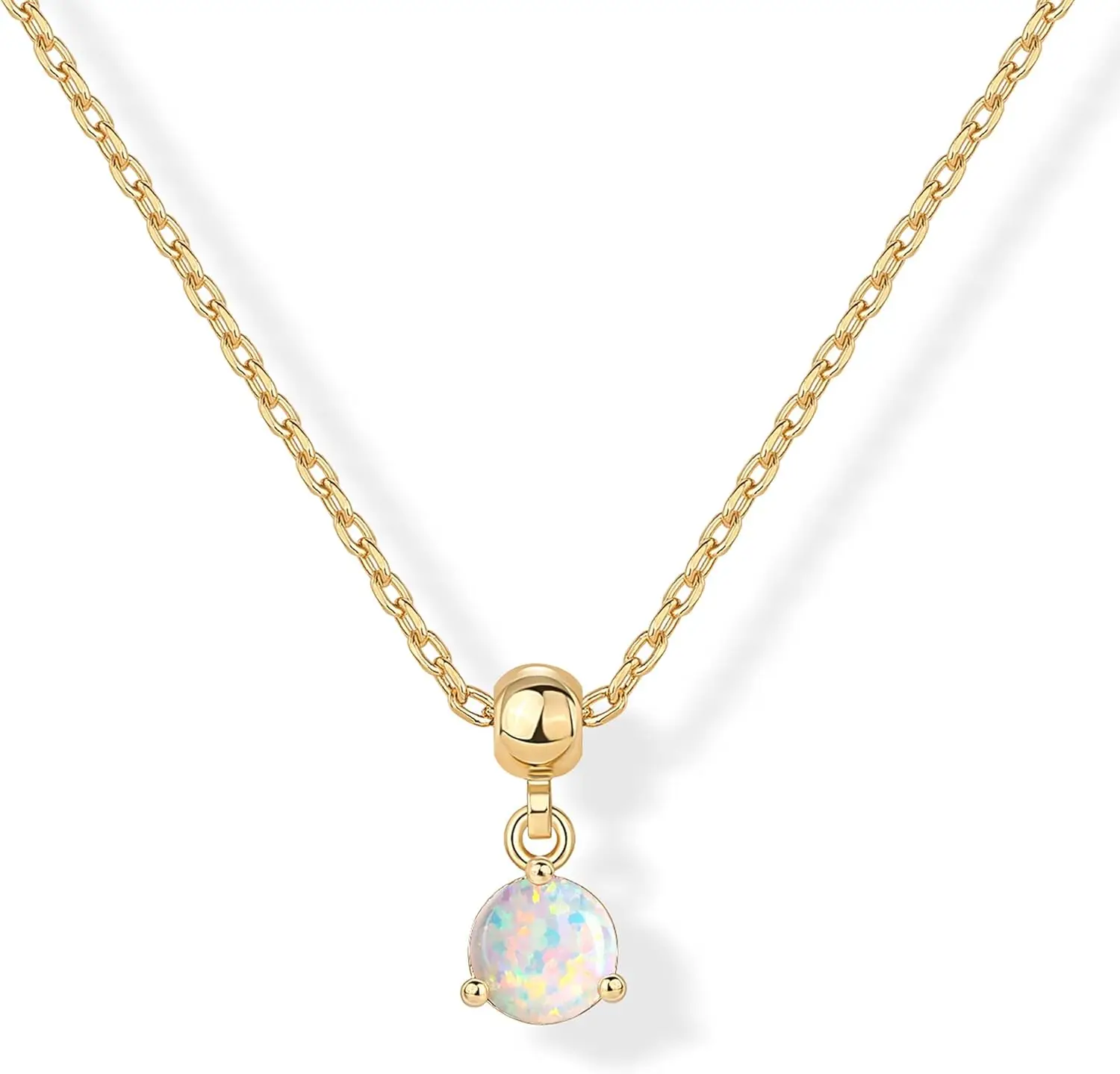 

Изящные позолоченные колье Pavoi 14K с подвесками-камнями по месяцам рождения – регулируемая цепочка с золотым кулоном-камнем по месяцу рождения для женщин – Cub