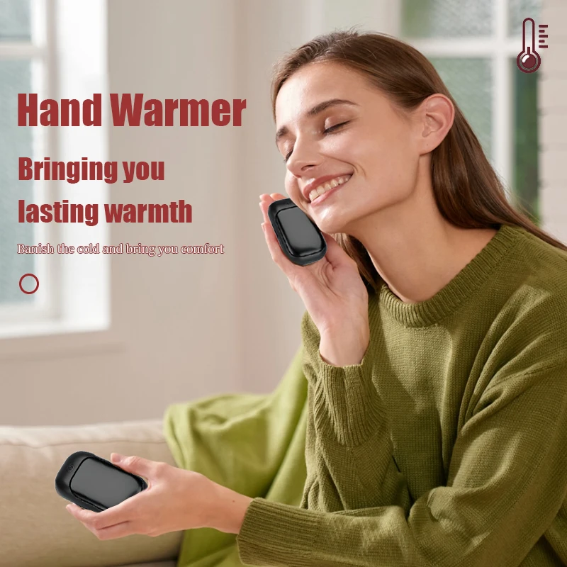 Magnetic rechargeable hand warmer 2-piece set, fast heating, 3