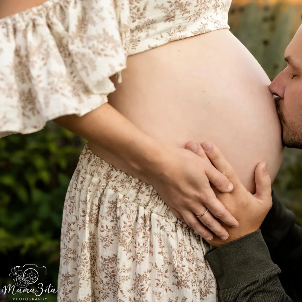 Umstandskleider für Babypartys Weiches Hautfreundliches Doppellagiges Baumwoll-Trägerkleid Zweiteiliges Kleid für Fotoshootings für Frauen