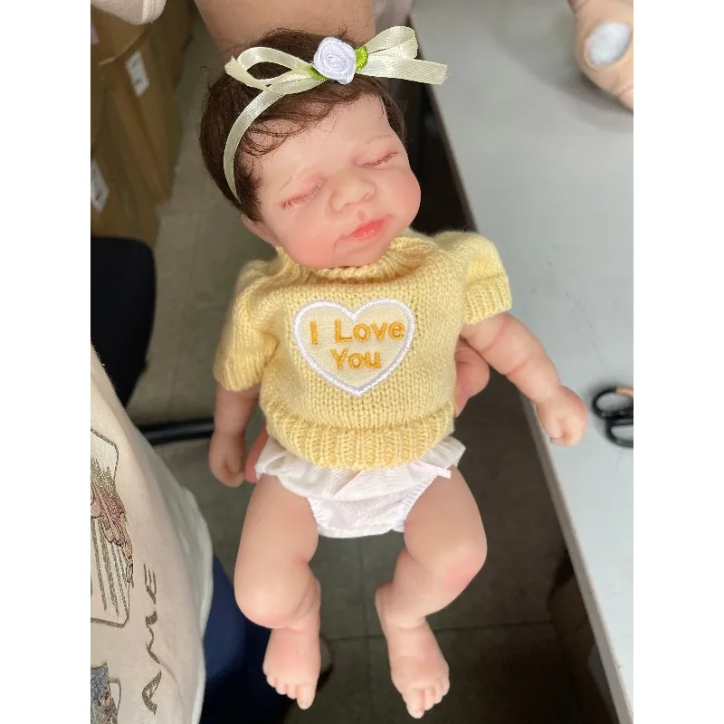 12inch Full Silicone Reborn Baby Doll Soft Touch Anti Stress Handmade Painting  Doll