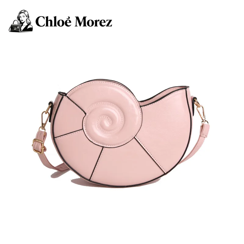 

Conch Bag, Shoulder Bag, Women's Stylish and Versatile, Fashionable Splicing, Crossbody Small Round Bag