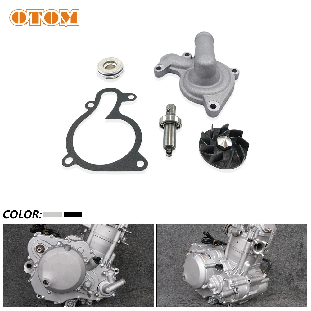 OTOM Motorcycle Water Pump Repair Kit Seals Gasket Shafts O-ring Set For ZONGSHEN NC450 ZS194MQ-2 KAYO BSE Scooter Engine Parts