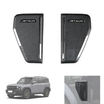 Car Front Side Wing Fender Suitable for JETOUR Traveler T2 2023+ Body Side Mark Air Vent Sticker Decorative Cover