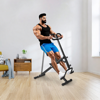 Squat Machine for Home Foldable Squat Fitness Machine Adjustable Resistance Abdomen Exerciser, Home Exercise Equipment