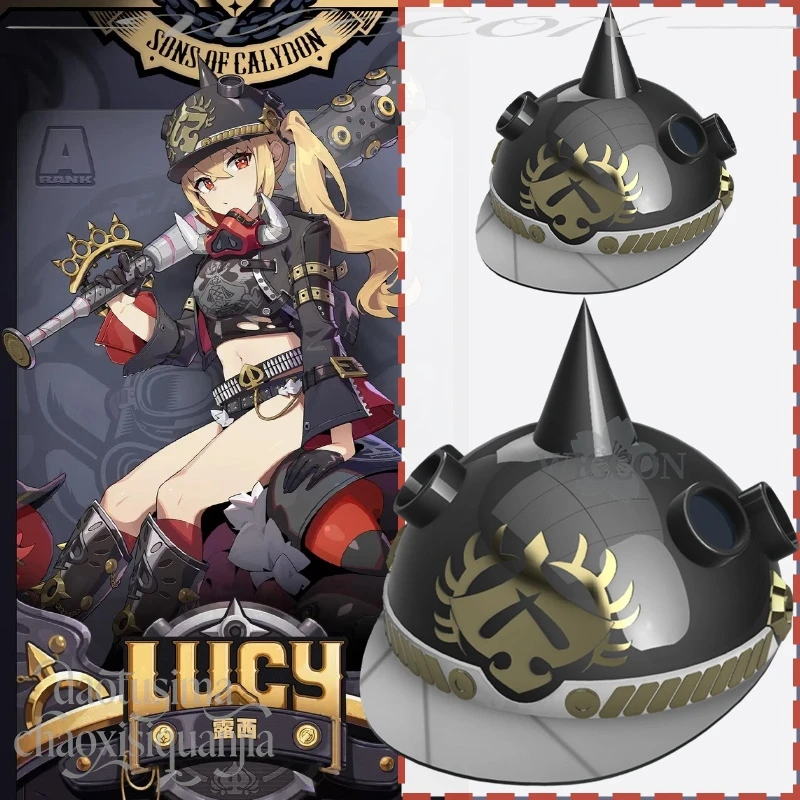

Luciana Auxesis Theodoro De Montefio 3D Polylactic Acid Helmet Punk Hat Handsome Dress Cos Anime Game Zenless Zone Zero Cosplay