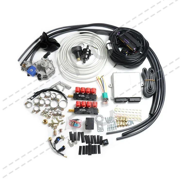 Kit convertidor de inyección multipunto Cng Ngv 8 Cyl para motor de gasolina de coche, sistema de combustible de Gas para GLP, Kits de conversión de Autogas para ventas