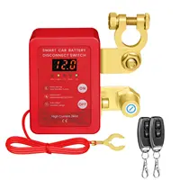 Interruptor de apagado de 12V para coche, interruptor de desconexión remota de batería, voltaje inteligente, apagado de batería de coche para vehículo, RV, ATV, camión, barco con LED