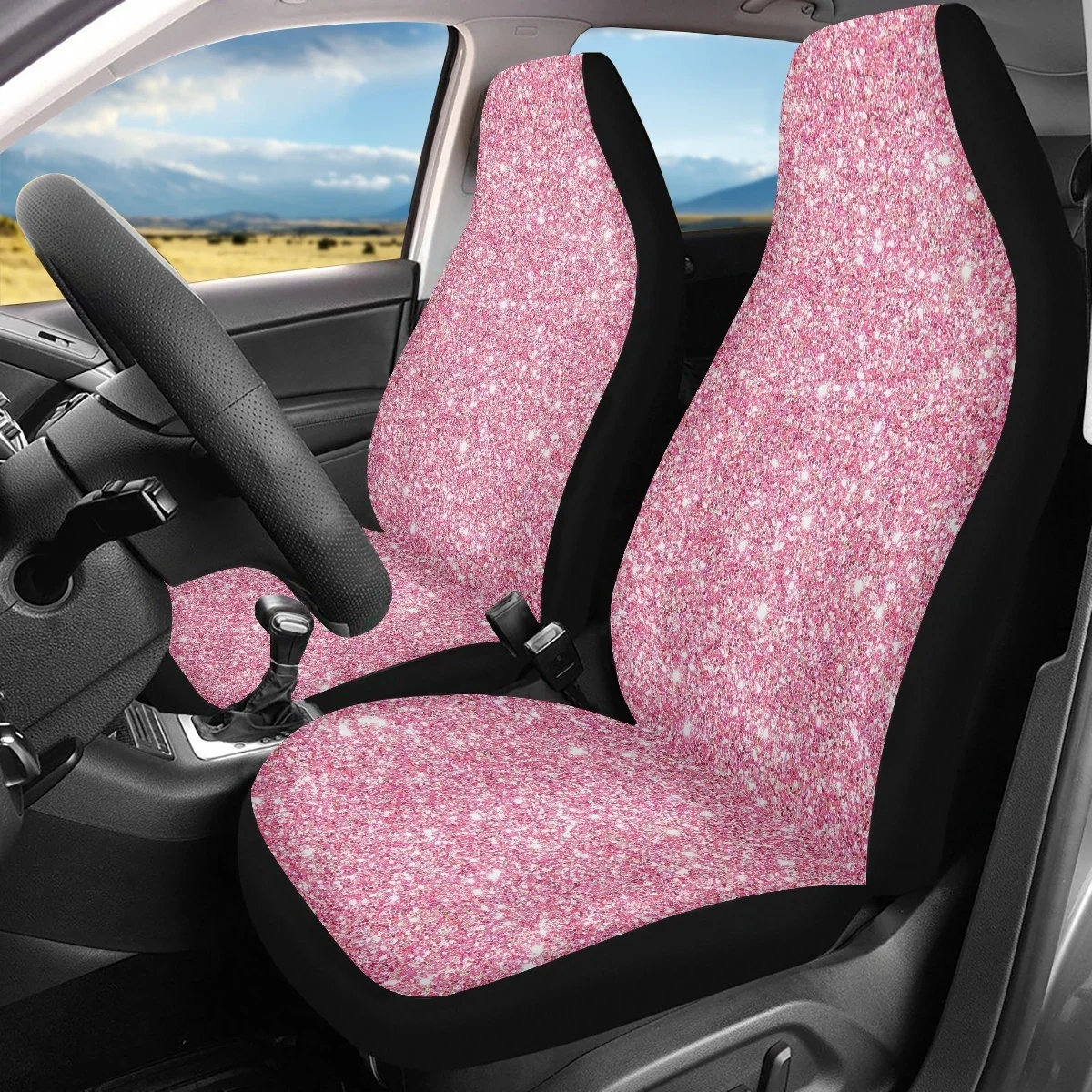 Simple Pink Design Washable Vehicle Seat Cushion Heavy-Duty Car Seat Cushion Easy to Install Car Seat Covers Special New Fashion