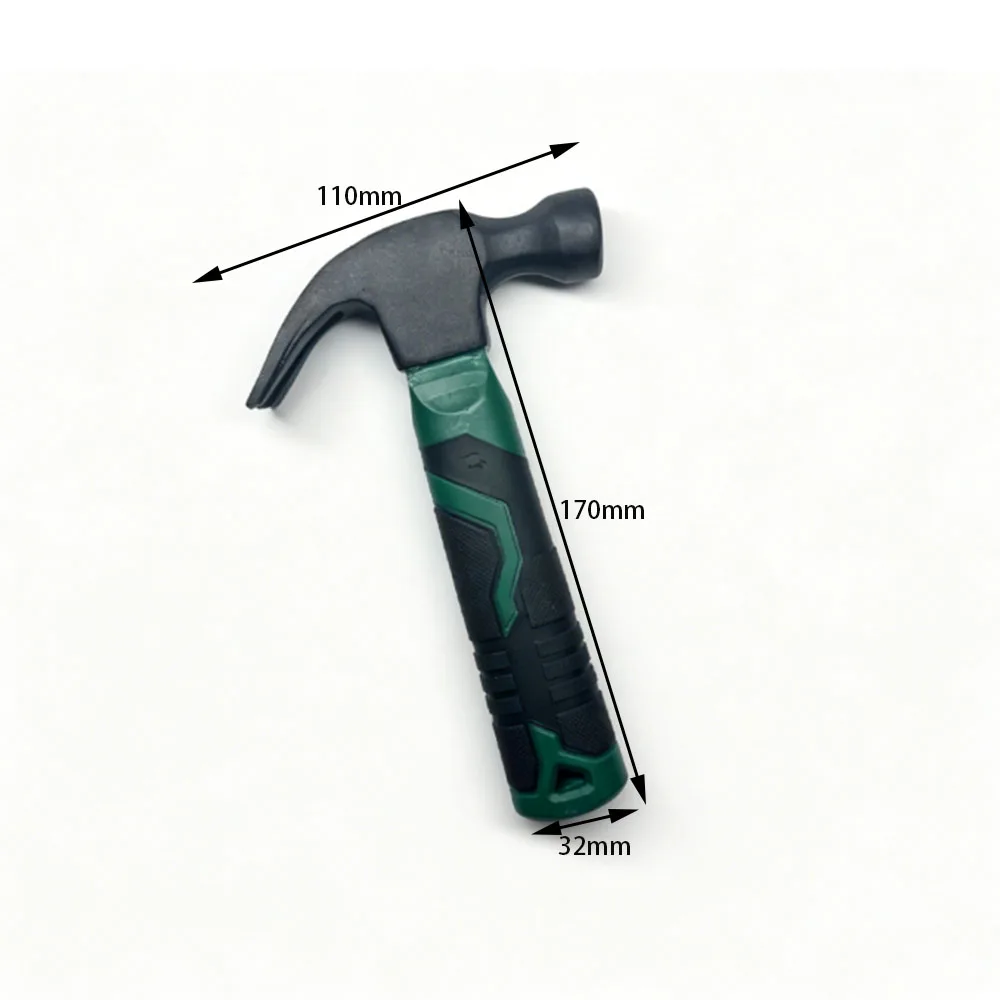 New Carbon Steel Multifunctional Mini Hammer Hardware Work Tool Household Use Claw Hammer Anti-Skid Shockproof Fitter Hammer