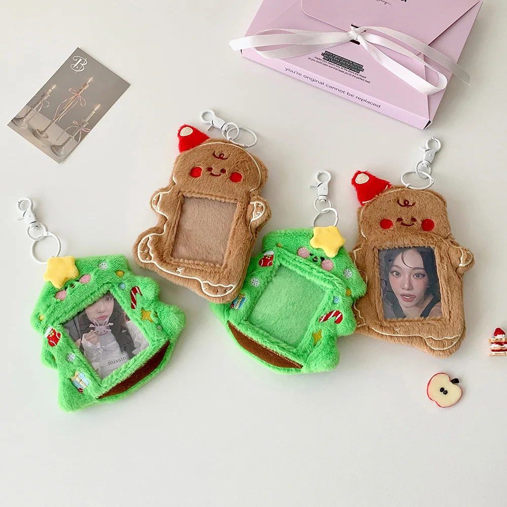 Game Gingerbread Man Cosplay Fotokaarthouder Pluche Kaarthoes Sleutelhanger Leuke Figuur Rugzak Decoratie Unisex Kerst Rekwisieten