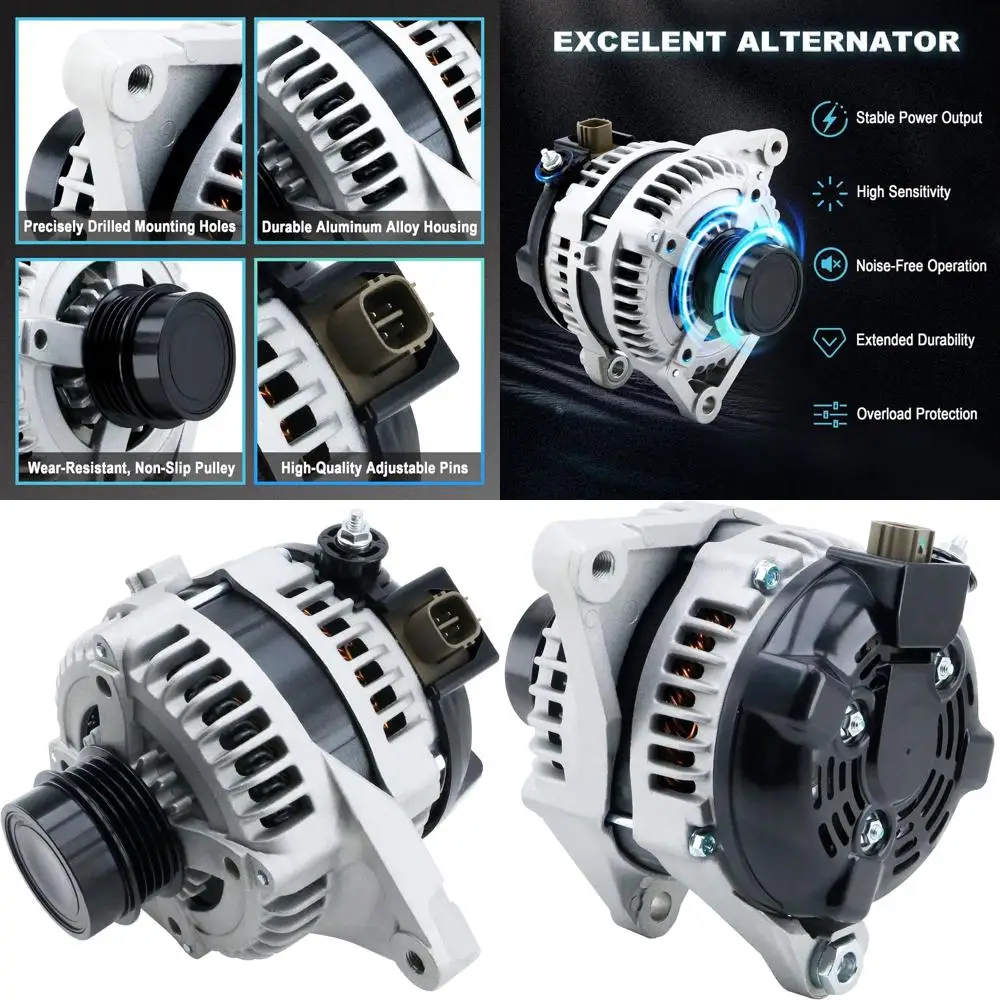 

11516N Новый генератор, совместимый с Toyota Camry L4 2.5L 2010 2011, замена OE 104210-2650 1042102650 27060-0V060 27060-0V060-8