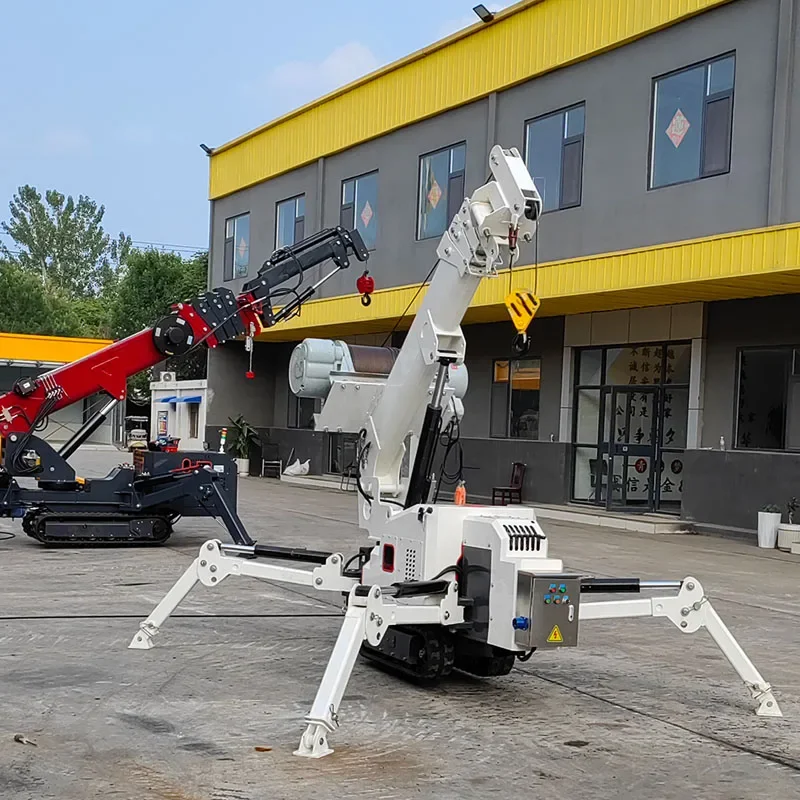 Mini Diesel-Powered 3T Hydraulic Crawler Spider Crane with 10.5m Working Radius for Construction in Narrow Spaces
