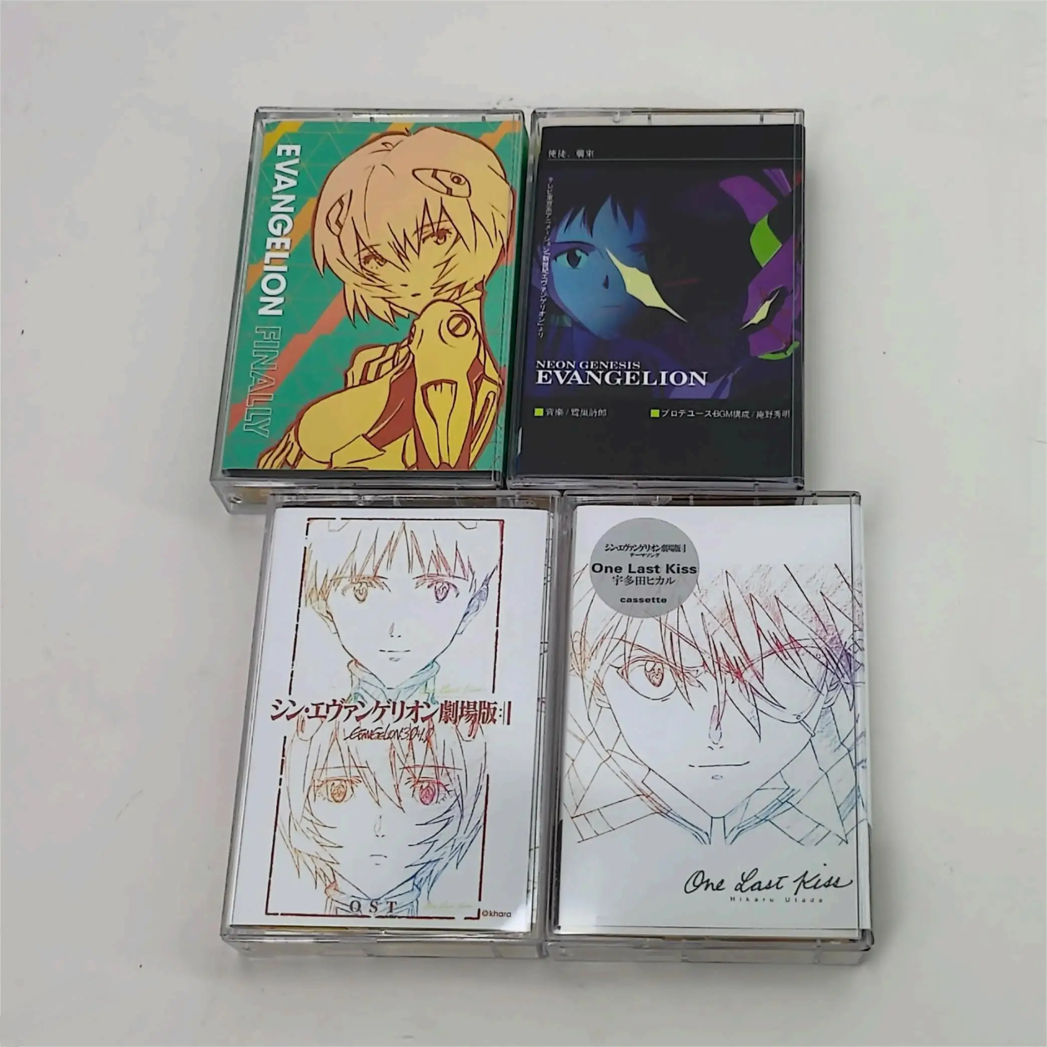 NEON GENESIS EVANGELION EVA Utada Hikaru Music Tape Greatest Hits OST Album 6Pcs Cassettes Cosplay Recorder Car Soundtracks Box