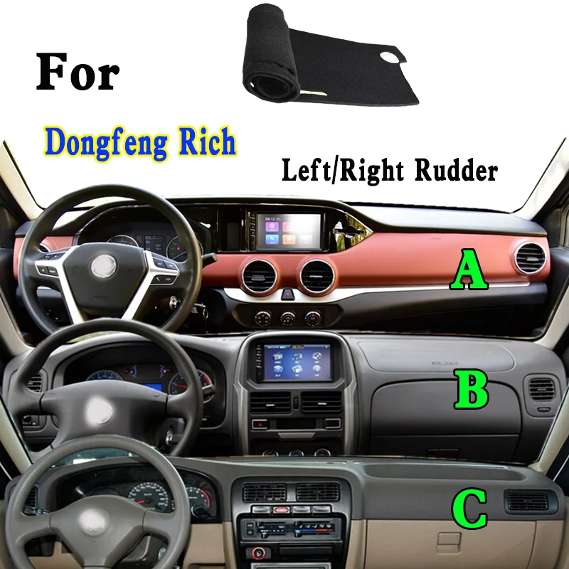 

For Dongfeng ZNA Rich Pickup Oting Car-Styling Dashmat Dashboard Cover Instrument Panel Insulation Sunscreen Protective Pad