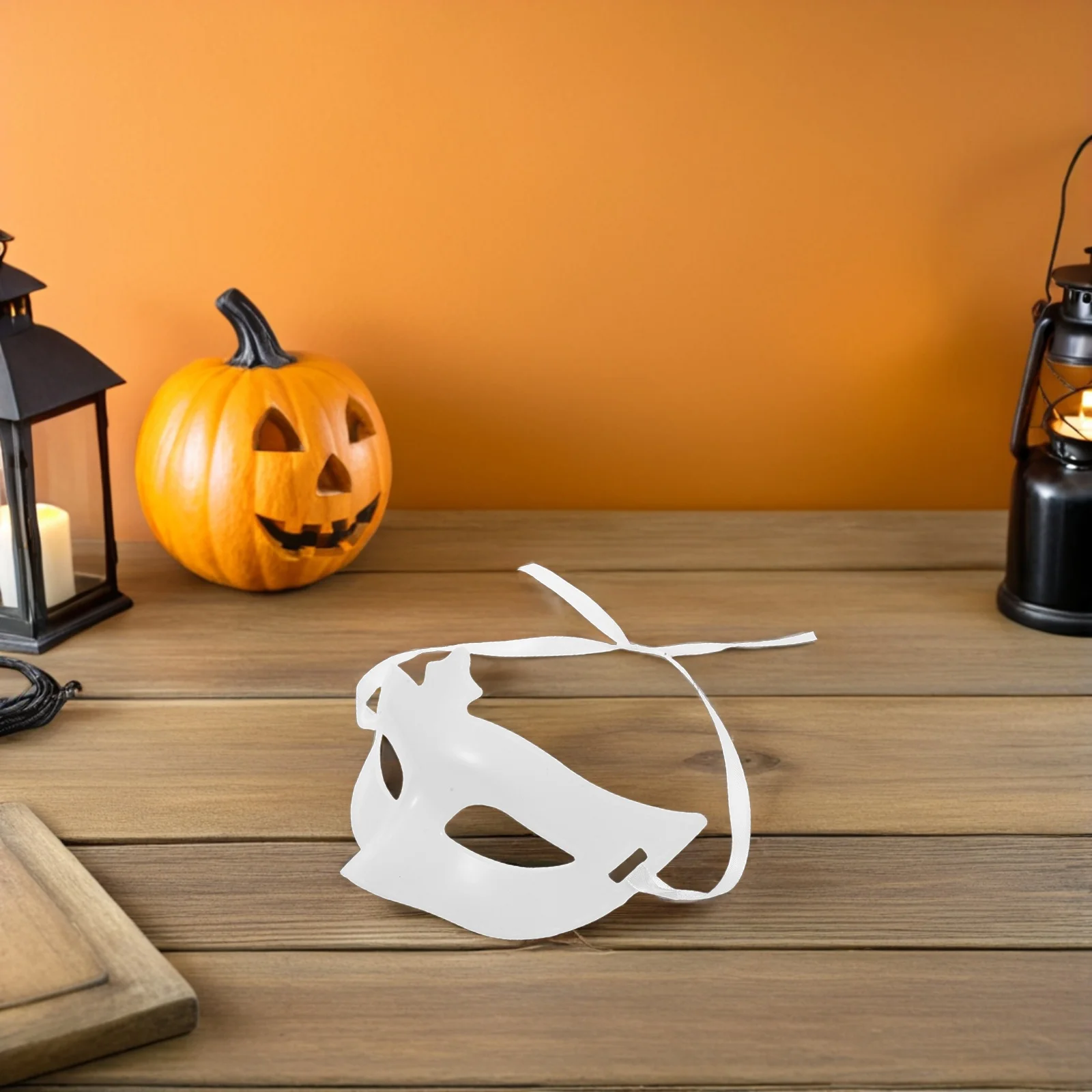 20Pcs Plastic Halloween DIY Mask Bases Blank Half Face Unfinished for Cosplay Masquerade Party Costumes Mask Base