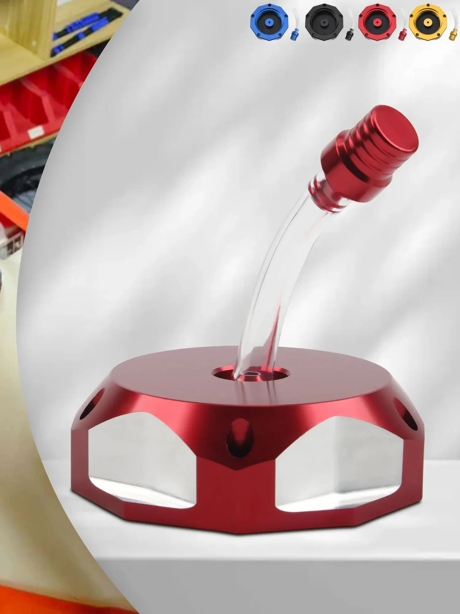 AliExpress PowerMotor Universal 50mm Gas Fuel Tank Cap With Vent Cap Motorcycle CNC Aluminum Racing Parts For Yamaha Honda ATV Dirt Bike Accessories