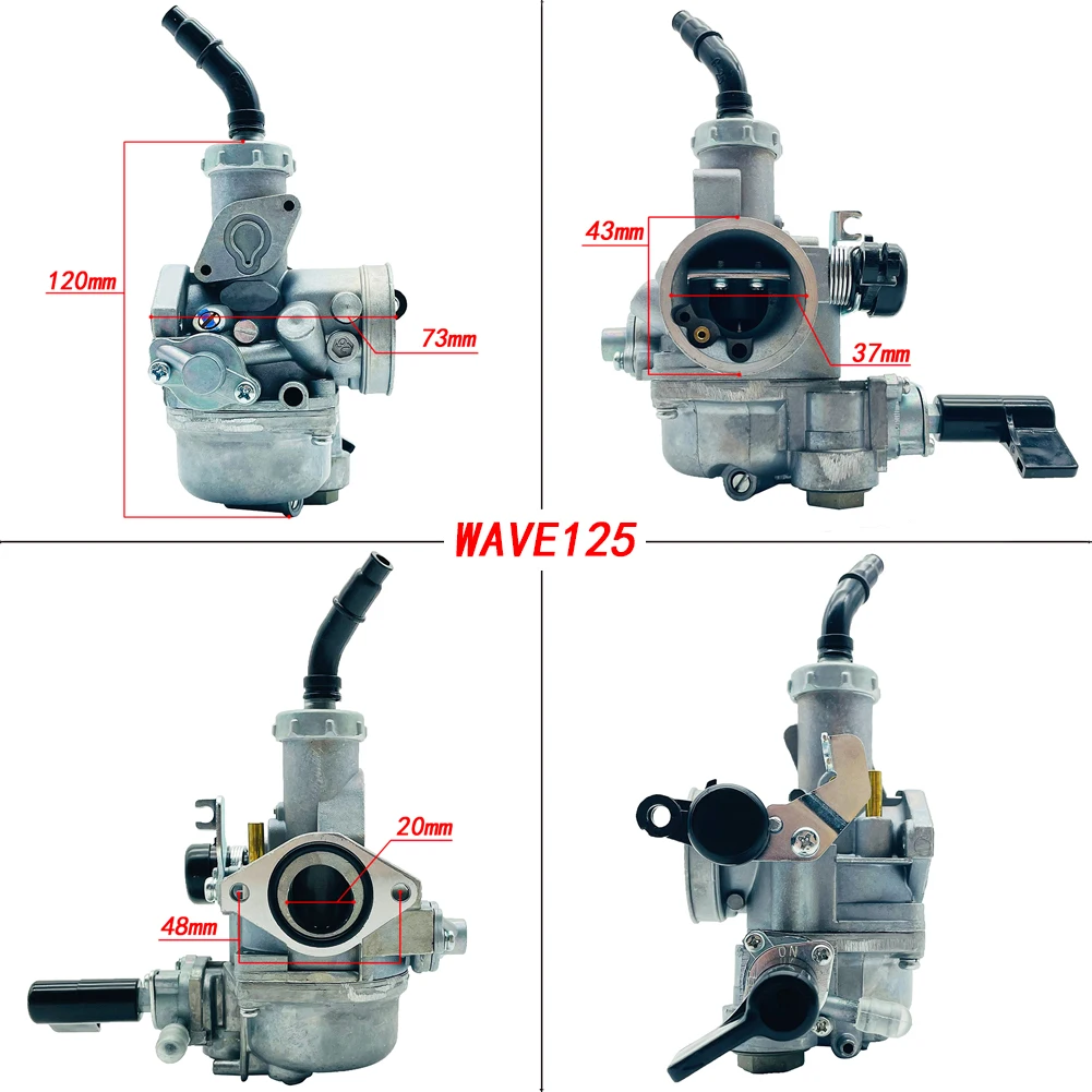 Minimoto Simson Europe Motorcycle Carburetor Suitable For Wave125 Xrm125 Dream125 20.5 Enlarged Plunger New Product