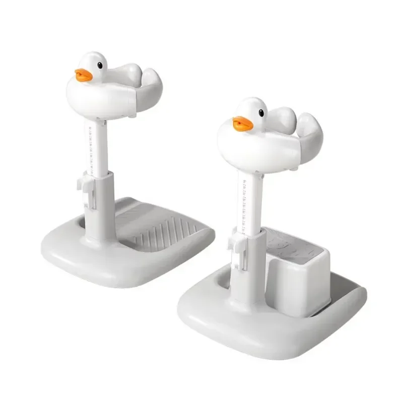 

Non-slip base height adjustable Non-slip child shower bracket Baby bath tower with step seat